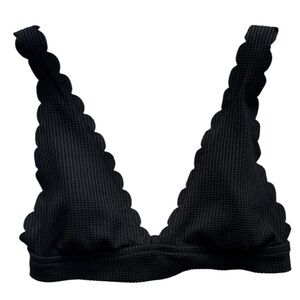 Aerie Triangle Black Bikini Top Size Large